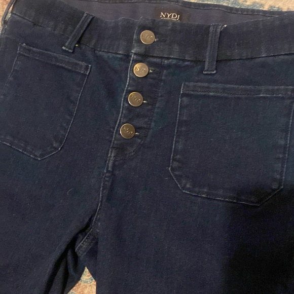 Not your daughter jeans nydj from Nordstrom size small elastic waist button down - Picture 4 of 5